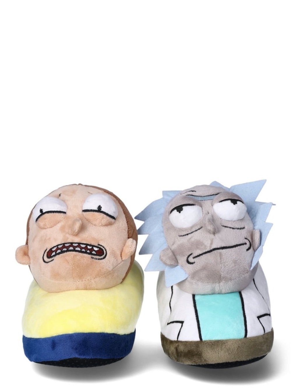 Rick and Morty Men's Size 9/10 3D Characters Slippers Officially Licensed